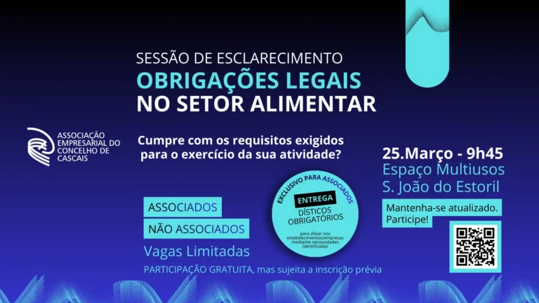 Sessão de Esclarecimento: Obrigações legais no setor alimentar